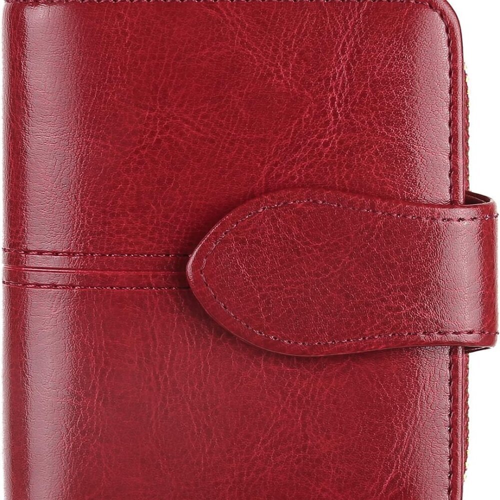 Women's Leather Wallet Small RFID Card Holder Compact Bifold Slim